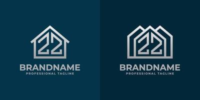 Letter ZZ Home Logo Set. Suitable for any business related to house, real estate, construction, interior with ZZ initials. vector