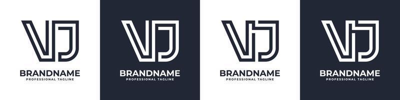 Simple VJ Monogram Logo, suitable for any business with VJ or JV initial. vector