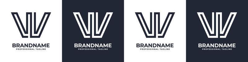 Simple VV Monogram Logo, suitable for any business with VV or V initial. vector