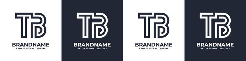 Simple TB Monogram Logo, suitable for any business with TB or BT initial. vector