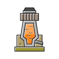 oxide ore processing copper color icon vector illustration