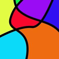 Colorful abstract fluid and geometric background free vector