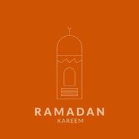 Ramadan Kareem vector illustration background for greeting