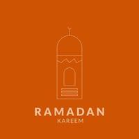 Ramadán kareem vector ilustración antecedentes para saludo