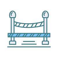 Do Not Cross Line Vector Icon