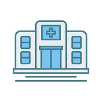 icono de vector de hospital