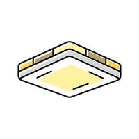 contemporary lamp ceiling color icon vector illustration