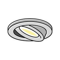 spotlight lamp ceiling color icon vector illustration