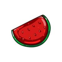 watermelon jelly candy cartoon vector illustration