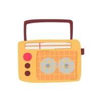 retro radio sound cartoon vector illustration