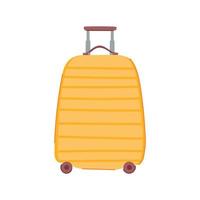 vacation luggage suitcase cartoon vector illustration