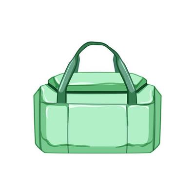 training fitness bag cartoon vector illustration