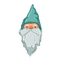 fantasy garden gnome cartoon vector illustration