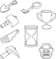 Tool icon set. High quality Vector illustration