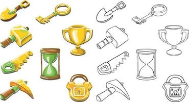 Tool icon set. High quality Vector illustration