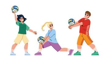 volleyball player vector