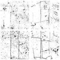 Set of Black and White Distressed Vector Textures. Grunge Backgrounds and Overlays. EPS 10