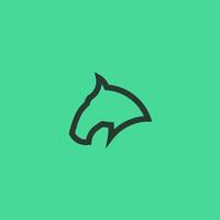 caballo línea Arte. sencillo minimalista logo diseño inspiración. vector ilustración.