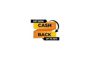 cash back offers vector banners with flying coins illustration