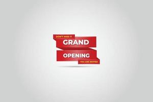 Grand opening vector background