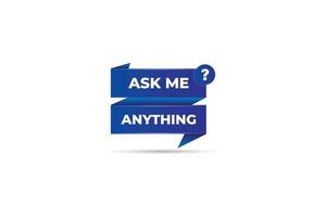 Vector ask me anything illustration