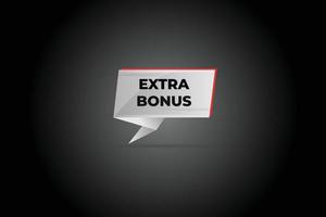 extra bonus text effect illustration vector