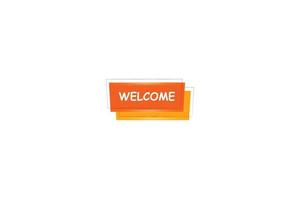 welcome vector illustration