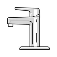 chrome faucet water color icon vector illustration