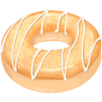 ciambella superiore bianca Smalto illustrazione png