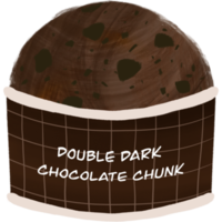 ilustração de sorvete de chocolate png