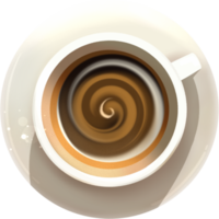 café taza diseño ilustración png