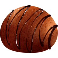 cioccolato palla acquerello illustrazione png