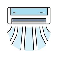 acondicionador aire color icono vector ilustración