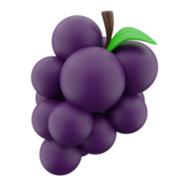 3d Grape Fruit png