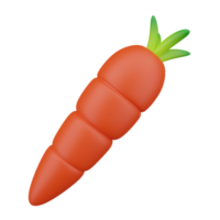 3d carota frutta png