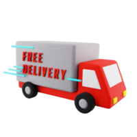 3d gratis carga entrega camión png