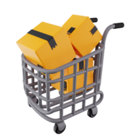 3d karton trolley png