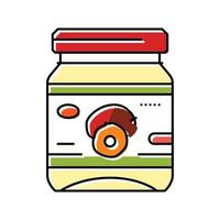 Cocinando palma petróleo color icono vector ilustración