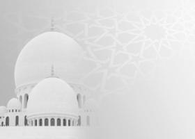 Islamic background for a mosque in gray, a background for Ramadan. Social media posts .Muslim Holy Month Ramadan Kareem photo