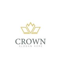 Modern Crown Logo Template. Crown icon Luxury Design Vector