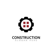 vector de diseño de icono de logotipo de edificio de construcción