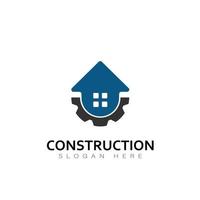 vector de diseño de icono de logotipo de edificio de construcción