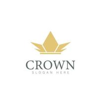 moderno corona logo modelo. corona icono lujo diseño vector