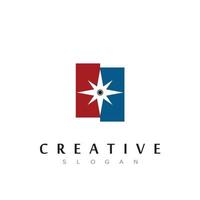 Creative Compass Concept Logo Design Template vector