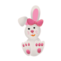 lindo conejo de pascua png