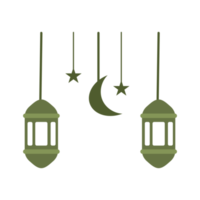 lune islamique lanterne png