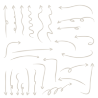 seta desenhada à mão png