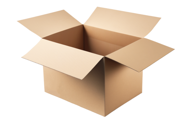 open cardboard box png