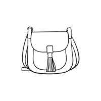 School bag beauty line modern creative design vector