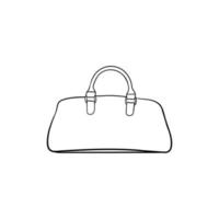 Handbag shopping line modern design vector